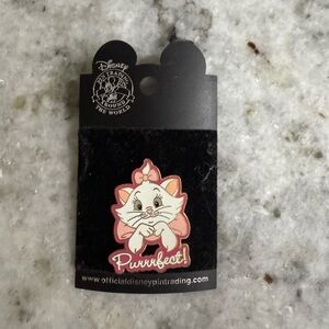 Disney Pink and White Cat Charm